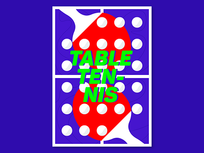 Table Tennis colors design graphicdesign illustration poster posterdesign sport sport poster table table tennis tennis