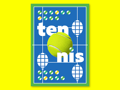 Tennis bright colors graphicdesign illustraion neon lights poster poster design sport sport design tennis tennis ball tennis racket