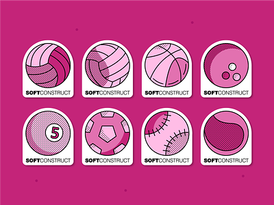 Sport stickers ball balls baseball basketball football graphicdesign icons sport sport stickers sticker sticker design stickers tennis tennis ball vector art volleyball