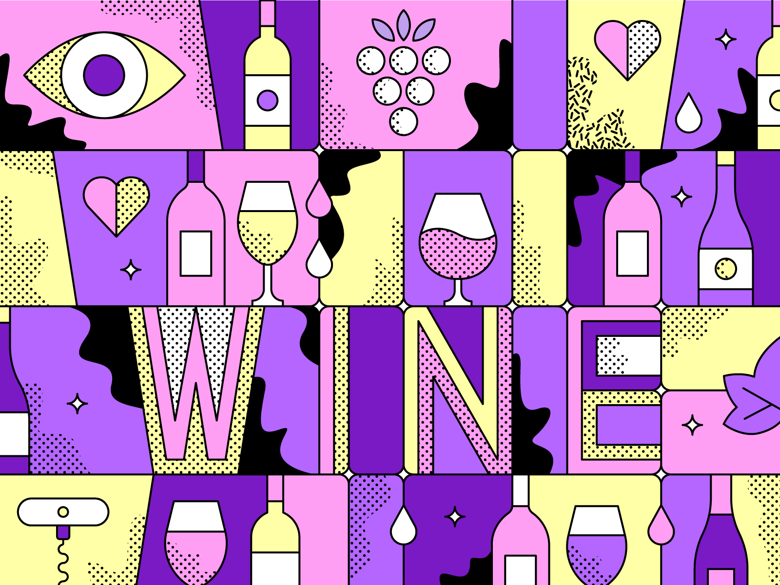 World Wine Day by Natalie Mkrtumian on Dribbble