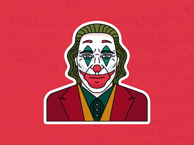 Joker | Joaquin Phoenix clown design graphicdesign illustration joaquin phoenix joker joker 2019 joker illustration joker movie smile sticker sticker design vector