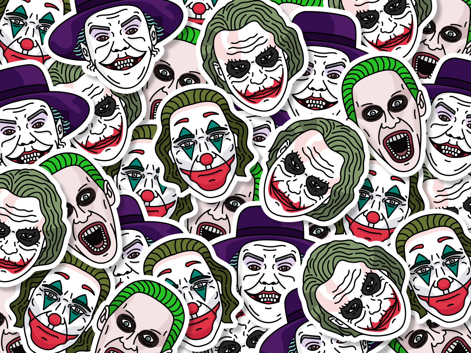 JOKERS Stickers set by Natalie Mkrtumian on Dribbble