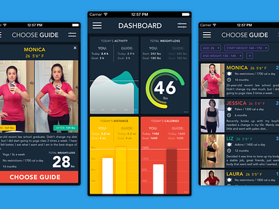 Weight-Loss UI chart dashboard graph metro selection ui user interface weight loss