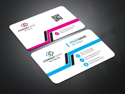 Corporate Business Card Design advertise agency branding business card design illustration illustrator logo vector