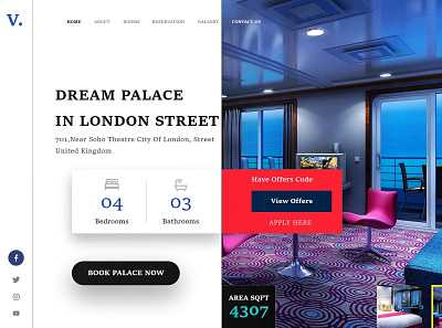 Hotel Landing Page dailyui design designinpiration landing page landing page design ui uidesign uiux uiux designer uiuxdesign userinterface web design