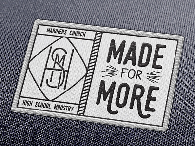 HSM Summer Patch Mockup • WIP branding church hsm logo made for more mariners mockup patch wip