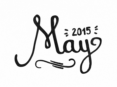 Month of May Doodle 2015 doodle lettering may month sketch typography