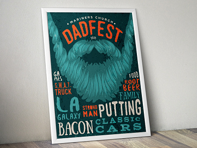 dadfest poster comp dadfest fathers day lettering mariners church poster print reject