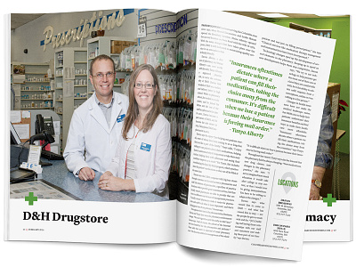 Local Pharmacies • CBT February 2016 Feature editorial layout magazine photography publication publishing spread type typography