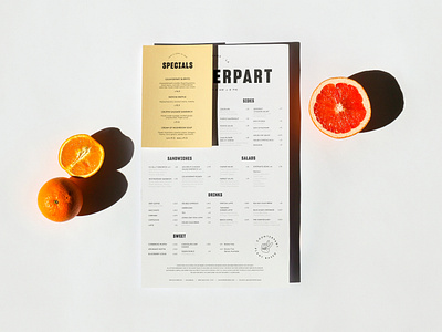 Counterpart menu argentina asis branding brunch cafe coffee shop design echo park food fruit identity logo los angeles menu print restaurant vegan