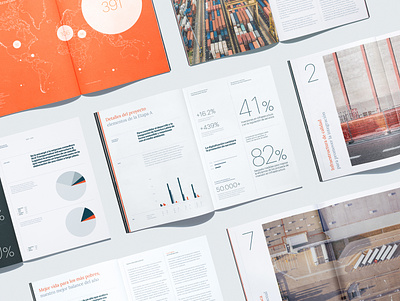 ILAT Annual Report Spreads annual report argentina asis branding design editorial identity infographics print