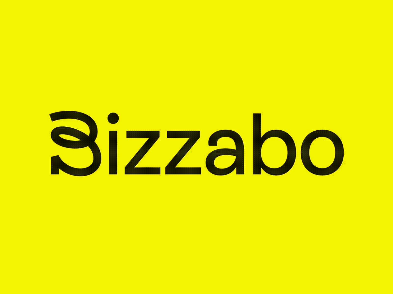 Bizzabo logo asis bouncy branding doodle dynamic hybrid identity logo loop rebond sans serif script