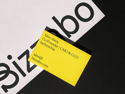 Bizzabo stationery argentina asis branding business card identity letterhead logo print stationery yellow