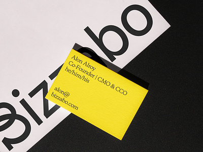 Bizzabo stationery argentina asis branding business card identity letterhead logo print stationery yellow