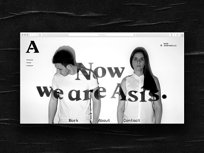 Now we are Asís. argentina asis branding buenos aires couple design studio type website window