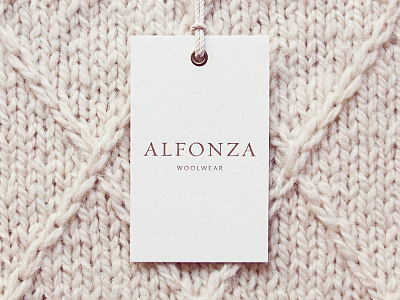 Alfonza Tag argentina branding clothing craft fashion handmade letterpress natural print tag wool