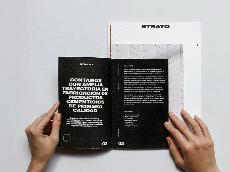 Strato Catalogue branding brochure catalogue editorial gif print