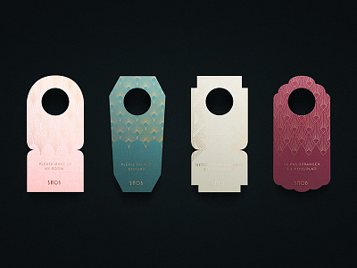 Snob Door Tags branding hotel identity paris tag