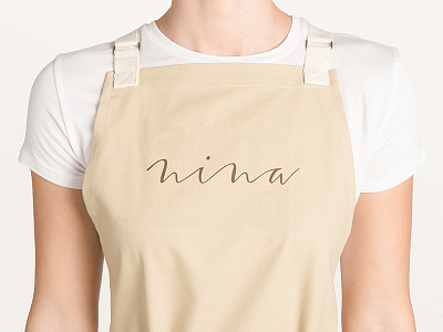 Nina apron apron branding cook cookies identity