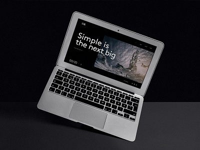 4e Web black branding identity macbook ui website