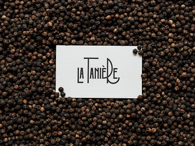 La Tanière card on peppers asis branding craft food france identity letterpress logo print restaurant stationery