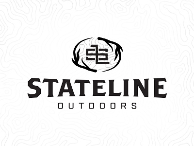 Stateline Outdoors logo logo mark logo type monogram outdoors texture typography wip