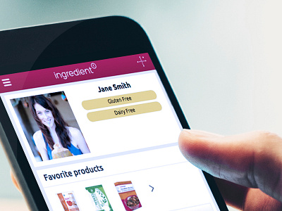 Ingredient 1 App app design graphics mobile ux