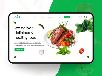 Food landing page