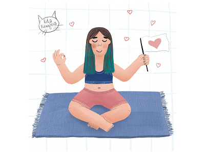 Mental health | Self-care | Illustrations adobe fresco animation body care character cute illustration design digital illustration feminine fresco illustration instagram portrait procreate self care