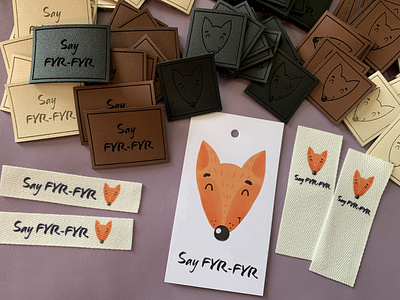 Fox. Logo for the studio. Clothing labels