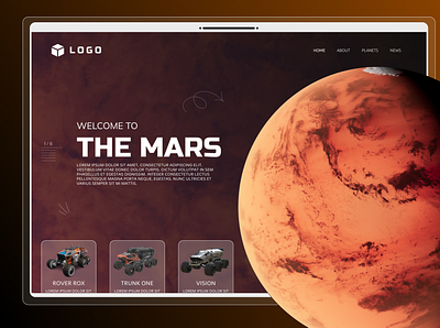 The Mars branding design graphic design illustration logo the mars the mars ui the mars uiux the mars ux the mars website ui ui designer uiux ux web design