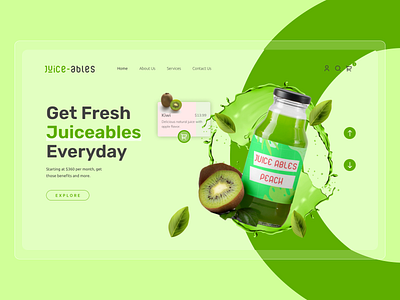 Juice-ables branding design graphic design illustration logo ui ui designer uiux ux web design website uiux