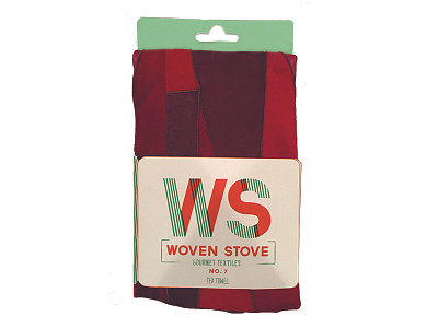 Woven Stove Tea Towel Packaging