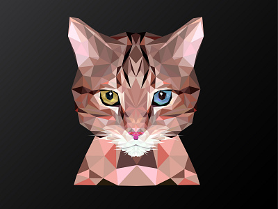 Cat Polygonal Sketch