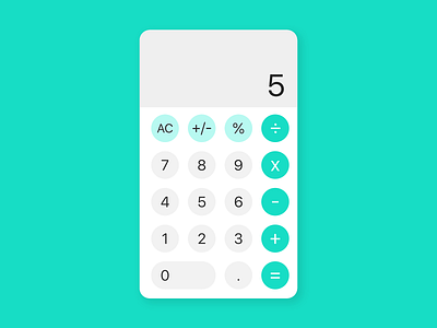Daily UI Challenge - Day 4 (Calculator)