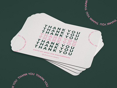 Thank You Cards Design aesthetic business card design businesscard designs graphicdesign thank you card thankyou