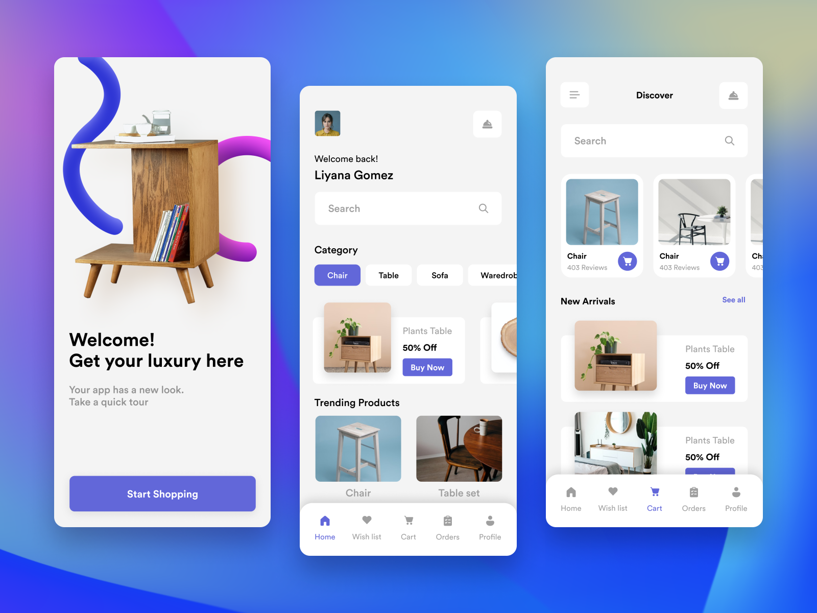 Furniture App Design by Shahaduzzaman Sarker 💢 on Dribbble