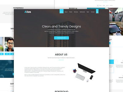 Atlas Design Store Landing Page landingpage trendy interface web design wordpress
