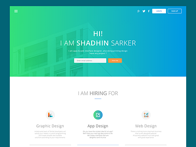 Designer Website interaction design interface landing page ui ux website