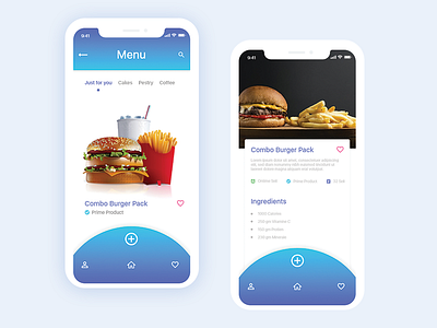 Food Menu Apps idea Exploration