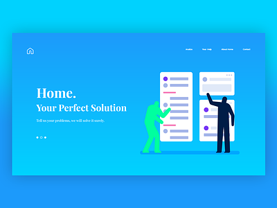 Home. Analyzing Solution Brand brand colorful design interface trendy ui ux web