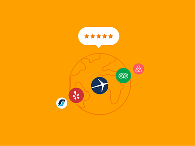 Travel Site Ratings icons orange ratings reviews stars travel travel app