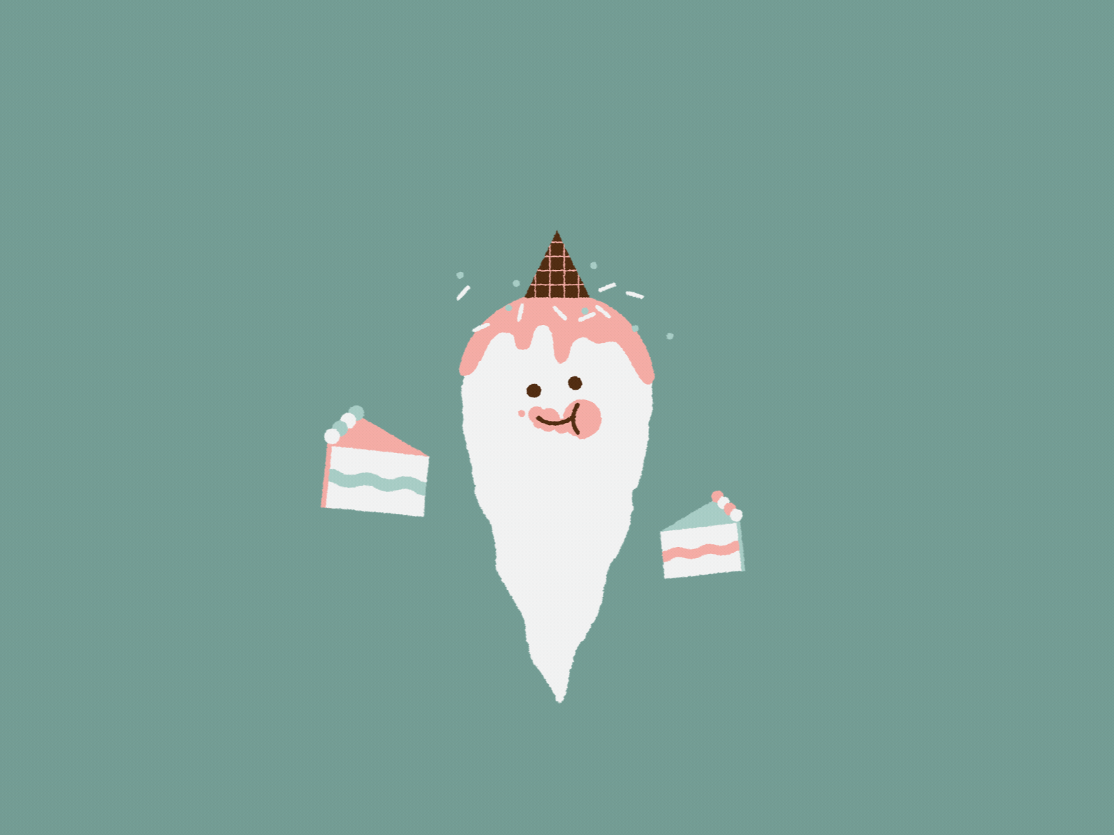 PARTY GHOSTS - animated gifs by Katya Austin on Dribbble