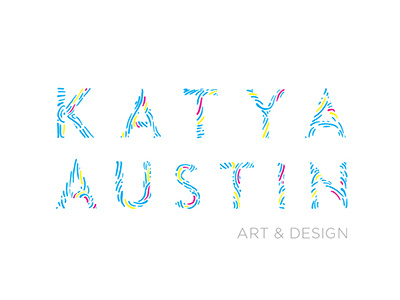 New Personal Logo art and design artist branding cmyk colorful designer graphic design katya austin logo self branding