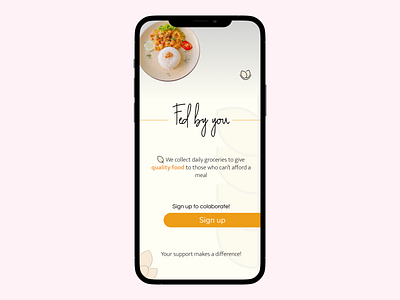 Fed by you - 001 daily 100 challenge dailyui