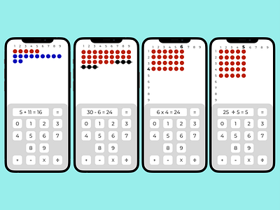 Montessori Calculator - 004 ui100days uichallenge uidesign