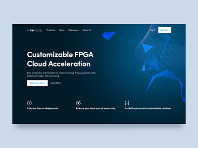Cloud services web site concept