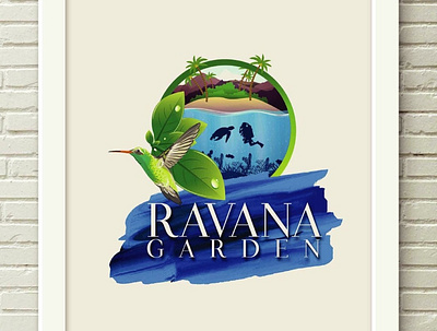 Ravana Garden branding design graphic design illustration logo typography vector