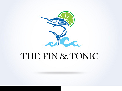 FIN & TONIC Logo Design branding design graphic design illustration logo vector