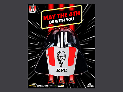 May The 4th Be With You - KFC branding design digital content graphic design illustration social media social media content star wars typography vector